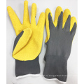 NMSAFETY сад использовать 13г желтый цвет латексные перчатки безопасности ладони 